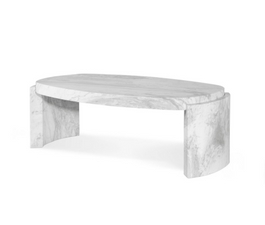 While marble table: an intemporal echo of contemporary design.